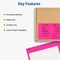 Avery Printable Shipping Labels with Sure Feed, 2" x 4", Assorted Neon Colors (Magenta, Green, Yellow), Laser & Inkjet Compatible, 150 Blank Labels Total (5978)